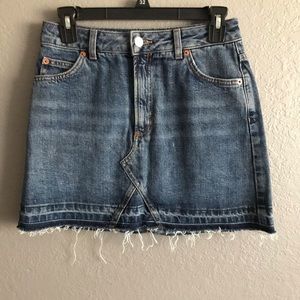 TOPSHOP MOTO DENIM SKIRT